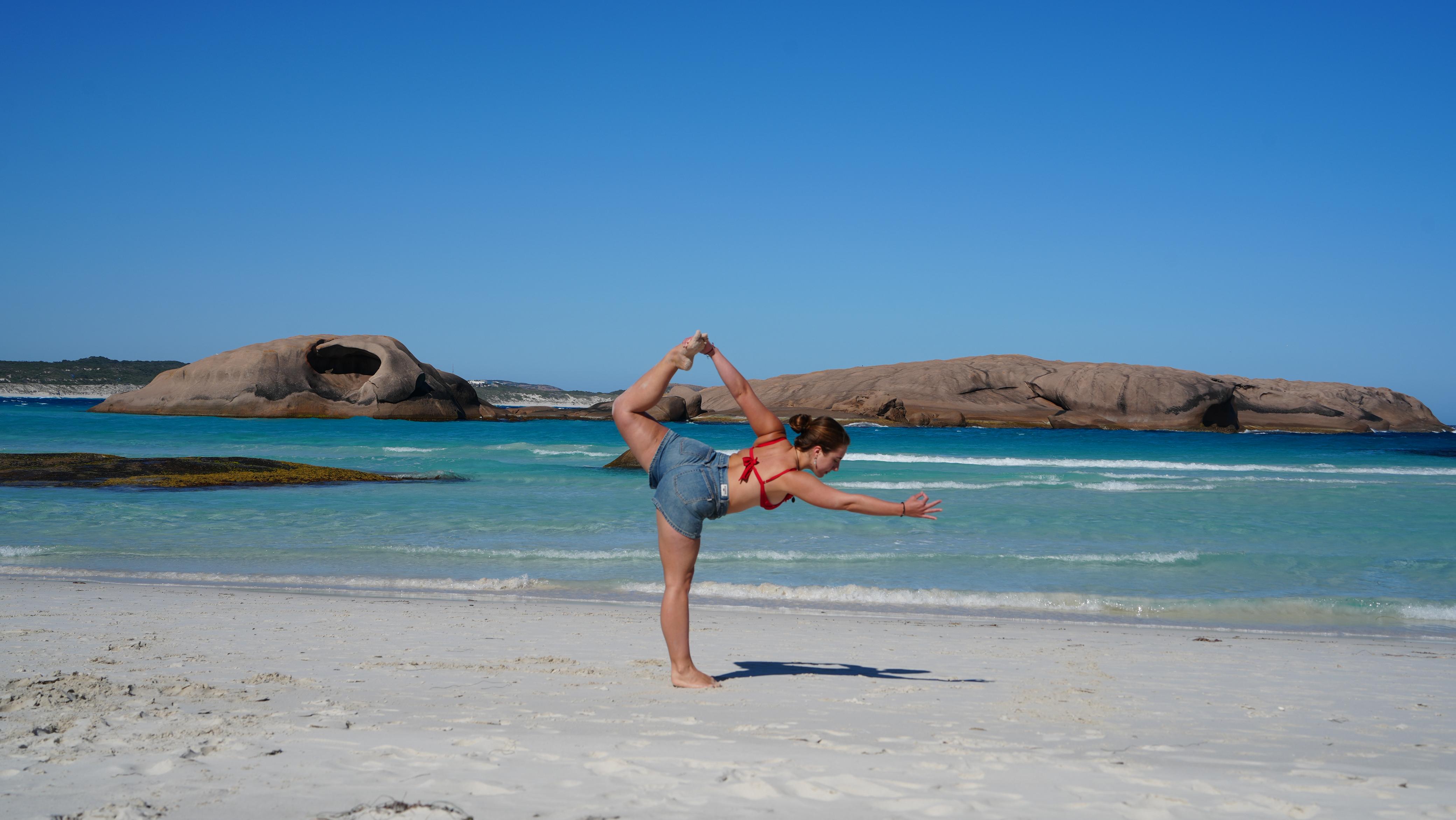 Yoga practice background